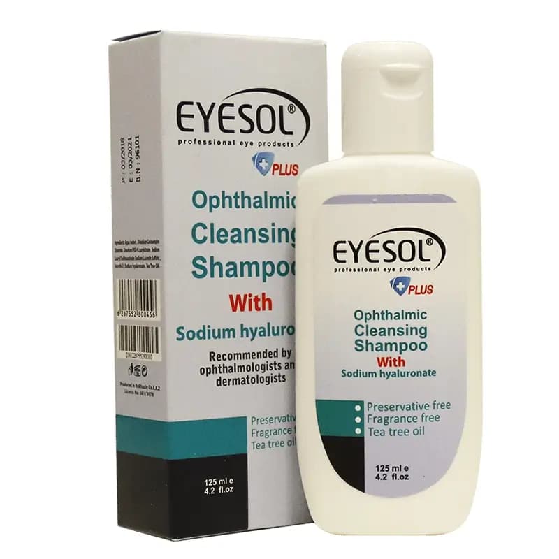 شامپو شستشو پلک و مژه آیسول مدل Ophthalmic حجم 125 میلی لیتر