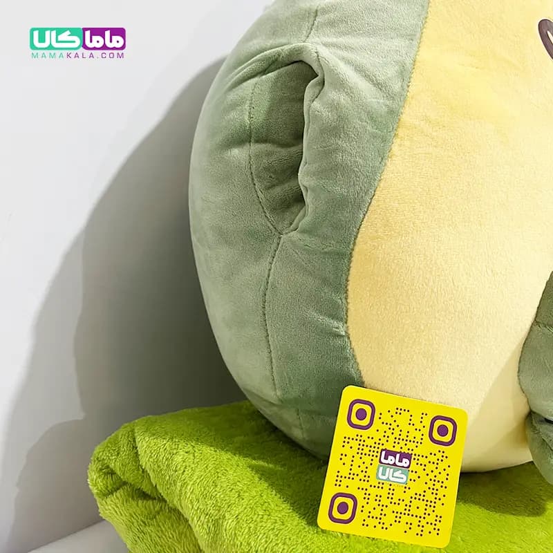 عروسک آووکادو بالشتی پتودار + گرمکن دست مدل دایناسور 50 سانتیمتر — تصویر ۵