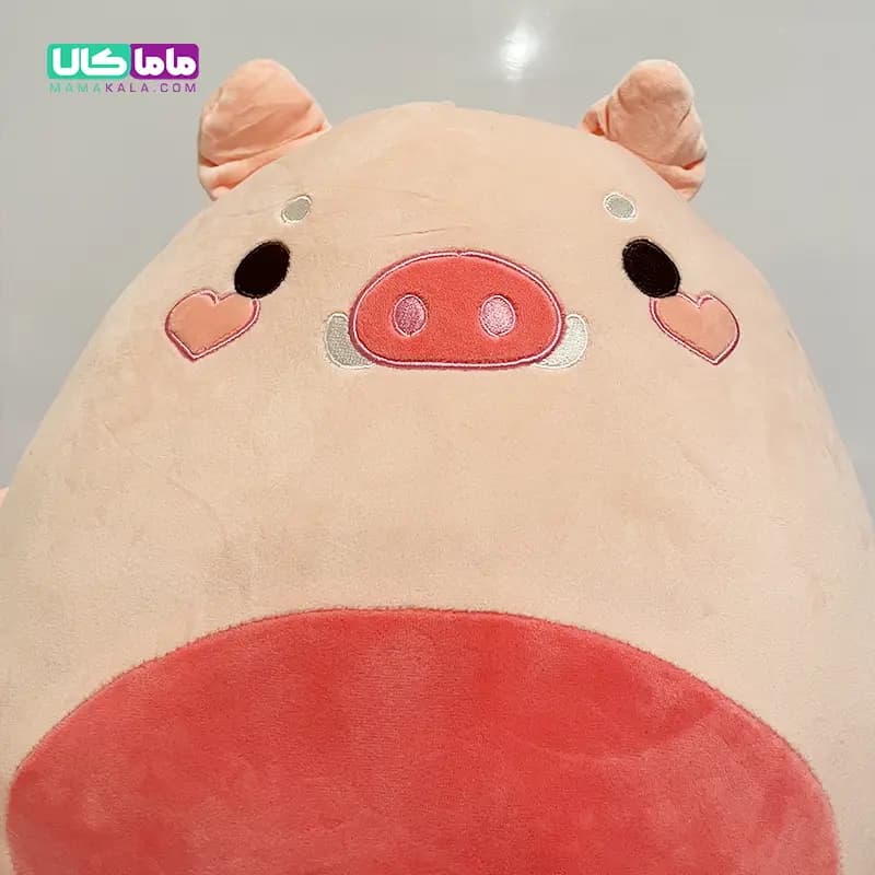 عروسک خوک بالشتی پتودار مدل رنگین‌کمان 50 سانتیمتر — تصویر ۳