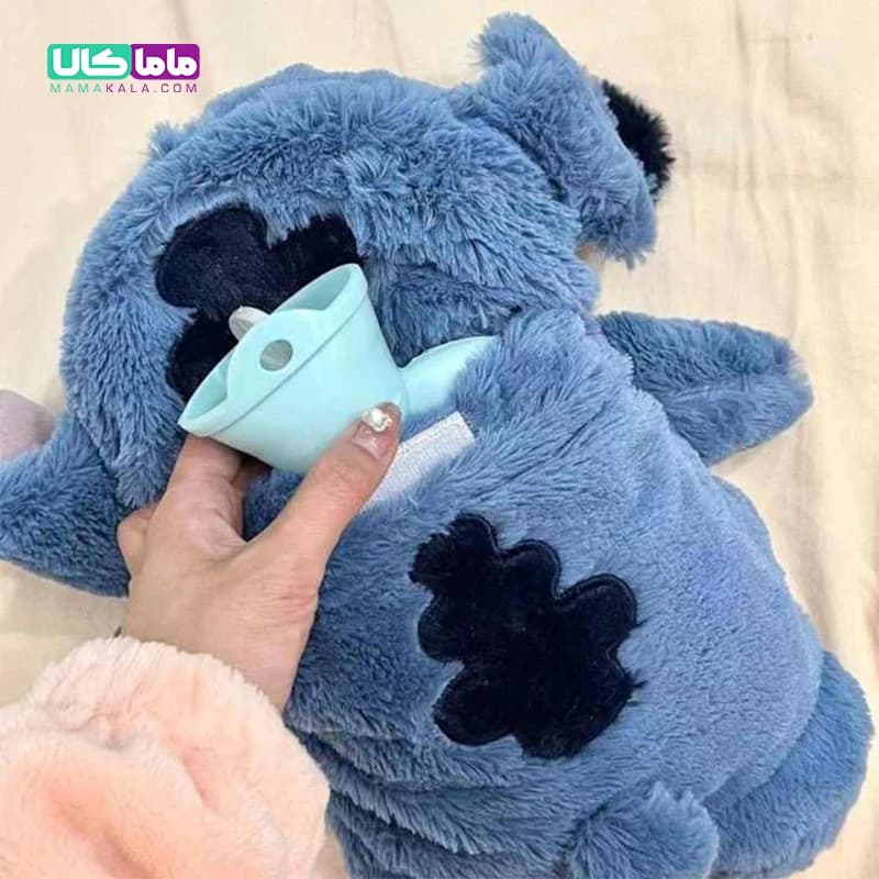 عروسک استیج آبی + کیسه آب گرم 30 سانتیمتر — تصویر ۵