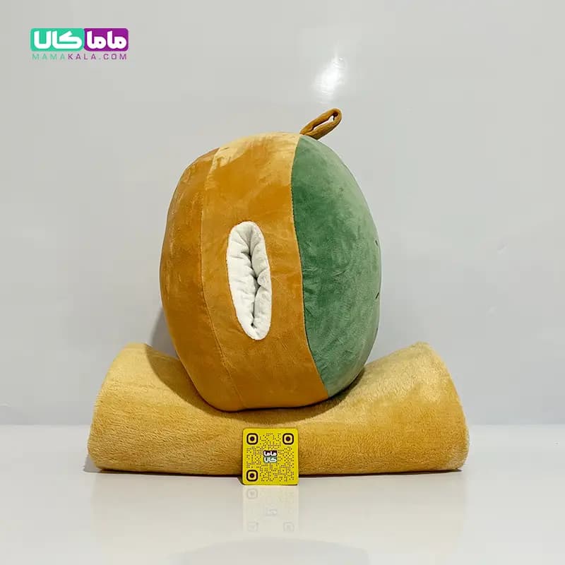 عروسک کیوی بالشتی پتودار + گرمکن دست 50 سانتیمتر — تصویر ۵