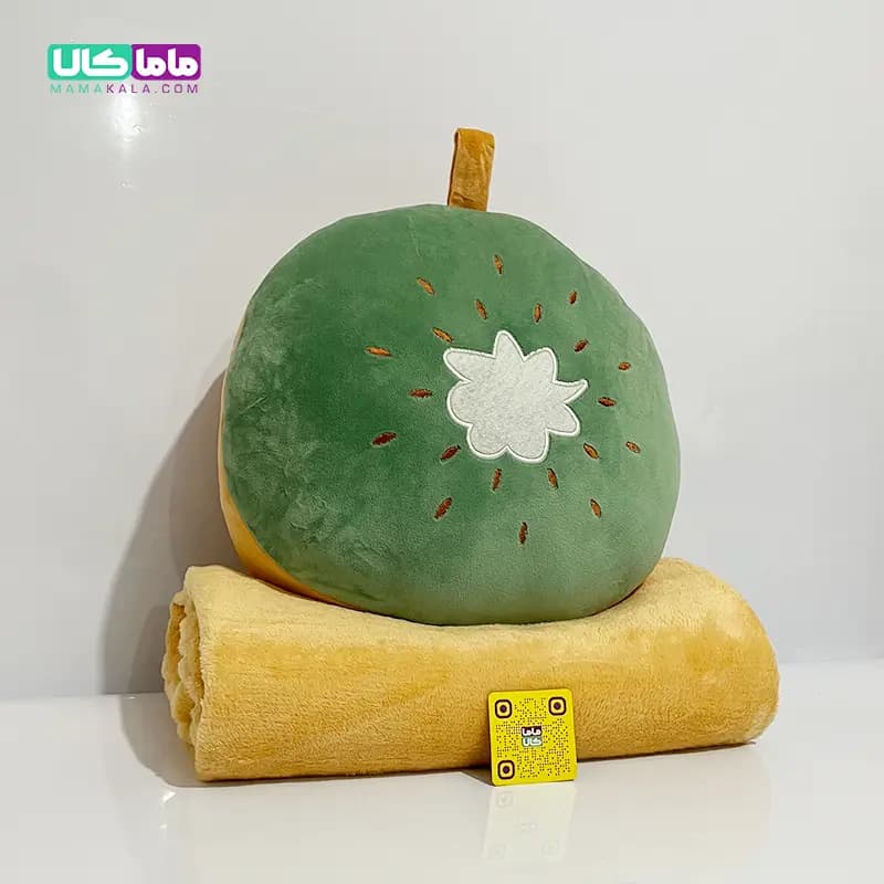 عروسک کیوی بالشتی پتودار + گرمکن دست 50 سانتیمتر — تصویر ۲