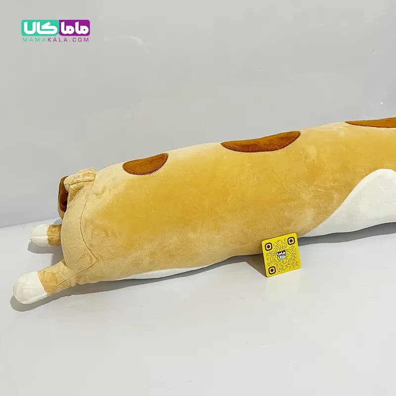 عروسک بالشتی سایز بزرگ مدل گربه قهوه ای 90 سانتیمتر — تصویر ۷
