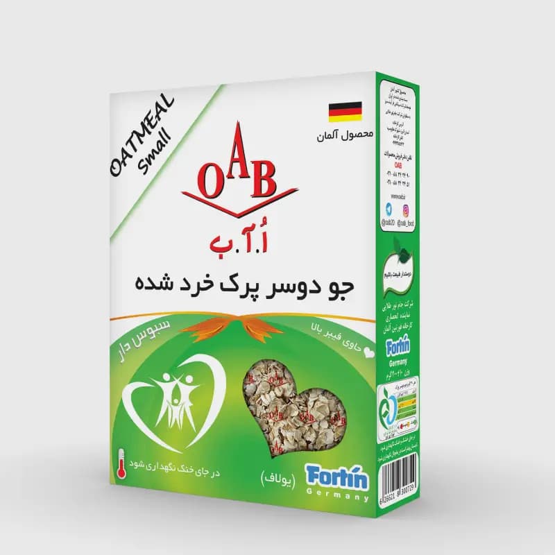 جو دو سر پرک خرد شده OAB ۲۰۰ گرمی