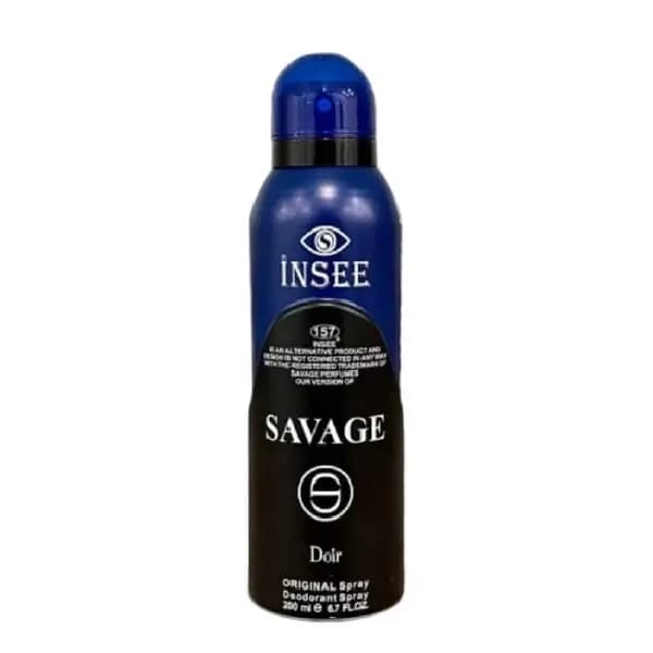 اسپری بدن مردانه اینسی مدل SAVAGE DOIR
