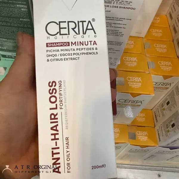 شامپو ضد ریزش و حجم دهنده سریتا مدل Minuta مناسب مو چرب — تصویر ۳