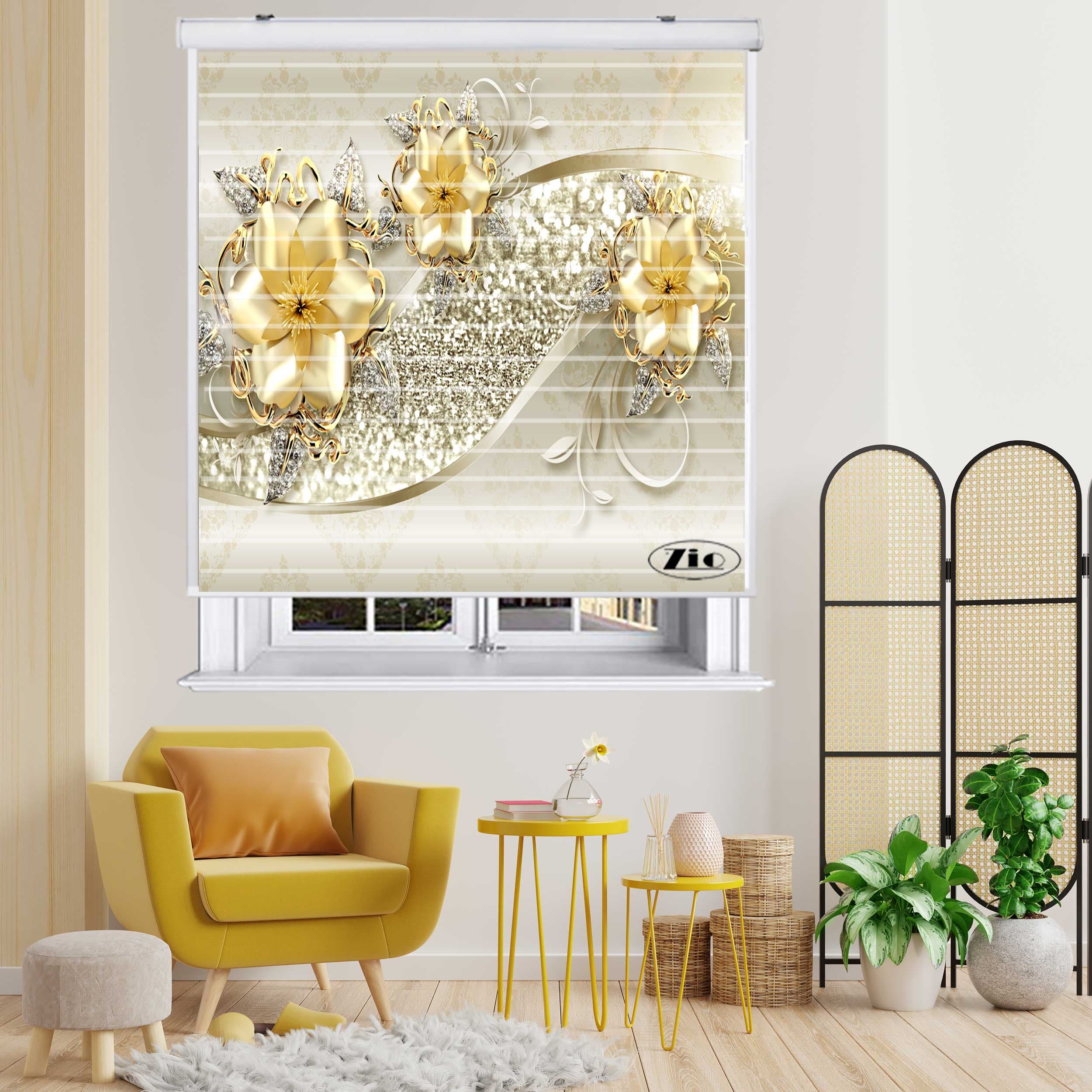 پرده زبرا مدل سیلوئت 3D1027