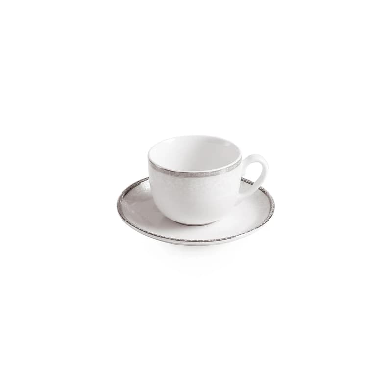 سرویس چینی زرین 12 پارچه چای خوری ایتالیا اف ریوا پلاتینی درجه عالی