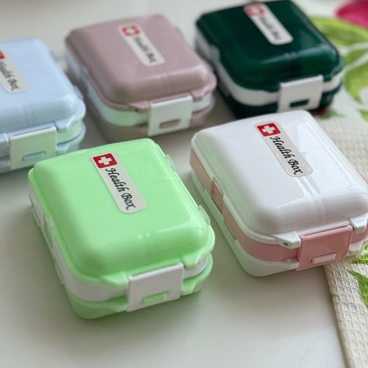 یادآور و نگهدارنده قرص 8 محفظه مدل Health Box کد N476 — تصویر ۵