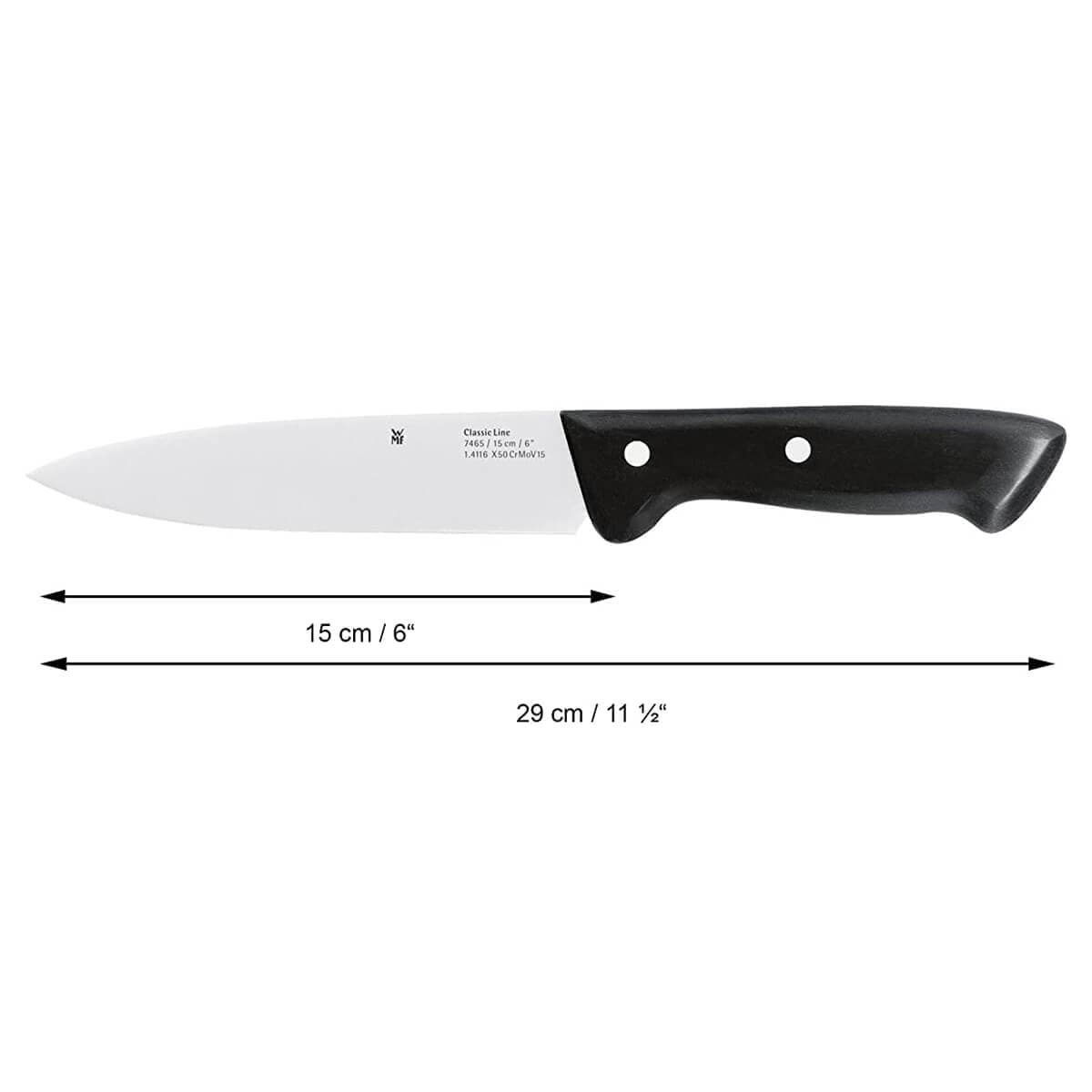 کارد آشپزخانه وی ام اف | WMF CLASSIC LINE Chef´s knife 15cm — تصویر ۸