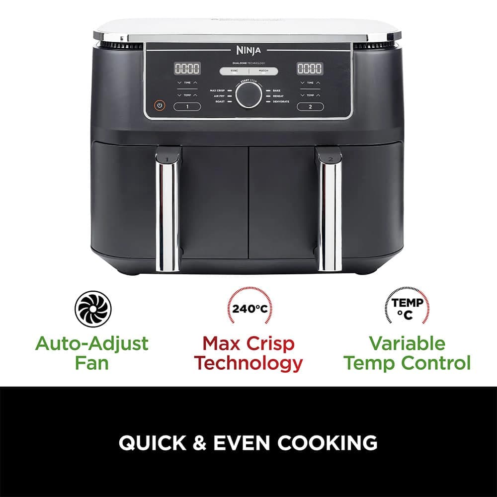 سرخکن دو قلو نینجا | Ninja Foodi MAX Dual Zone Air Fryer AF400 — تصویر ۶