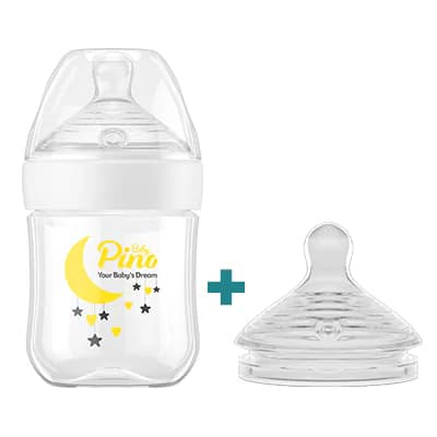 شیشه شیر بدو تولد (۱۵۰ میلی لیتر) | پینو بِی بی (Pino Baby) — تصویر ۳