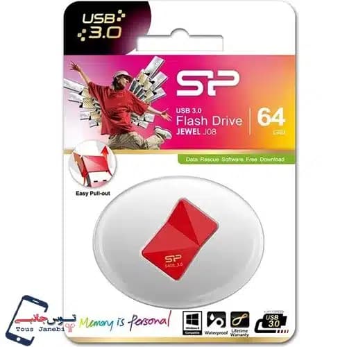 فلش 64 گیگ سیلیکون پاور مدل J08 USB3.2 — تصویر ۲