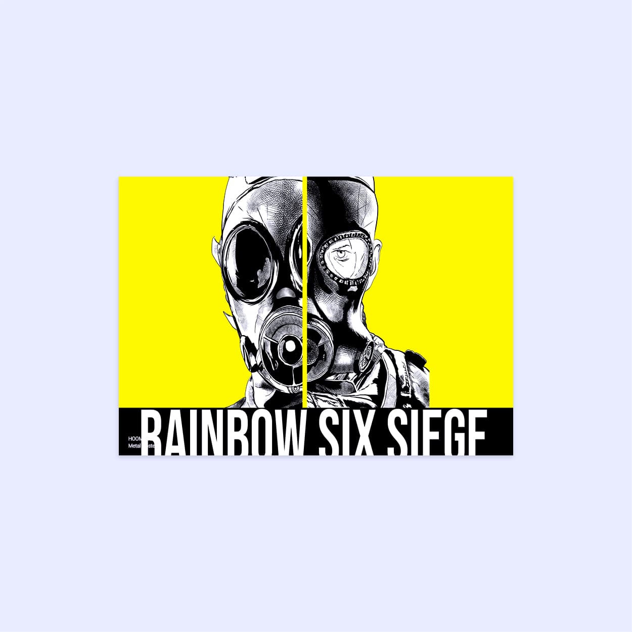 پوستر هومرو مدل فلزی طرح Rainbow six siege کد PS668