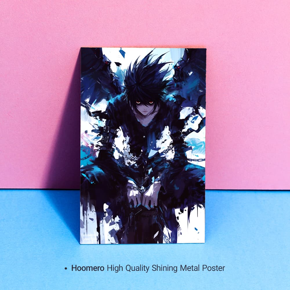 پوستر هومرو مدل فلزی طرح انیمه Death Note کد PS1108 — تصویر ۲