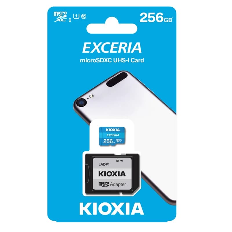 کارت حافظه‌ microSDHC کیوکسیا مدل EXCERIA کلاس 10 استاندارد UHS-I U1 سرعت 100MBps ظرفیت 256 گیگابایت به همراه آداپتور SD — تصویر ۵