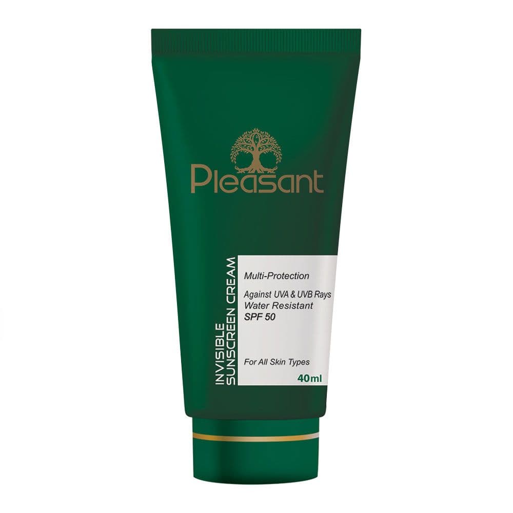 ضد آفتاب SPF50 بي رنگ انواع پوست پلزنت