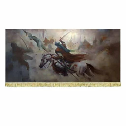 کتیبه نقاشی مخمل ابا عبدالله الحسین