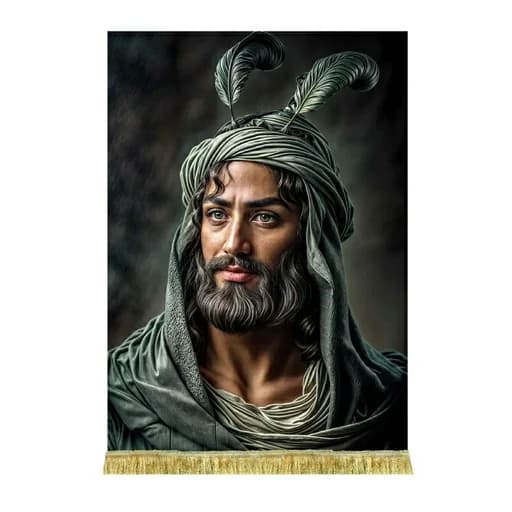 کتیبه مخمل شمایل حضرت عباس(ع)