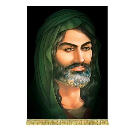 کتیبه مخمل تمثال امام حسن(ع)