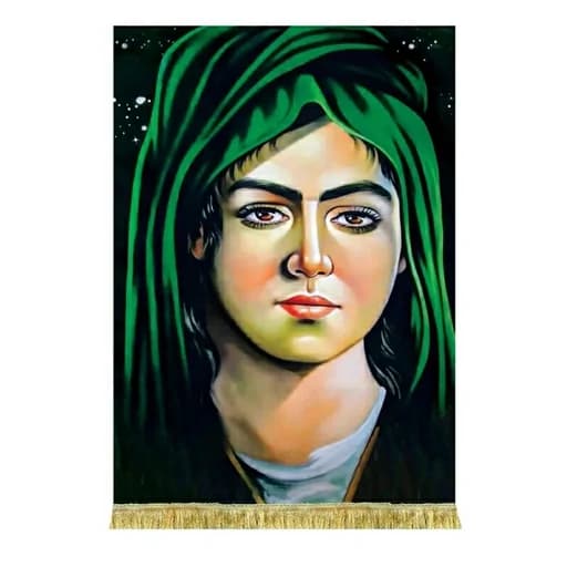 کتیبه مخمل تمثال حضرت قاسم(ع)