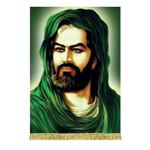 کتیبه مخمل تمثال امام حسین(ع).