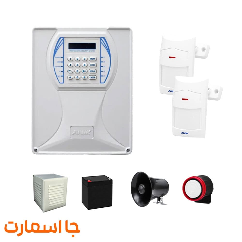 دزدگیر آنیک مدل A670 سیم‌کارتی با ابعاد 30x26x13 سانتی‌متر