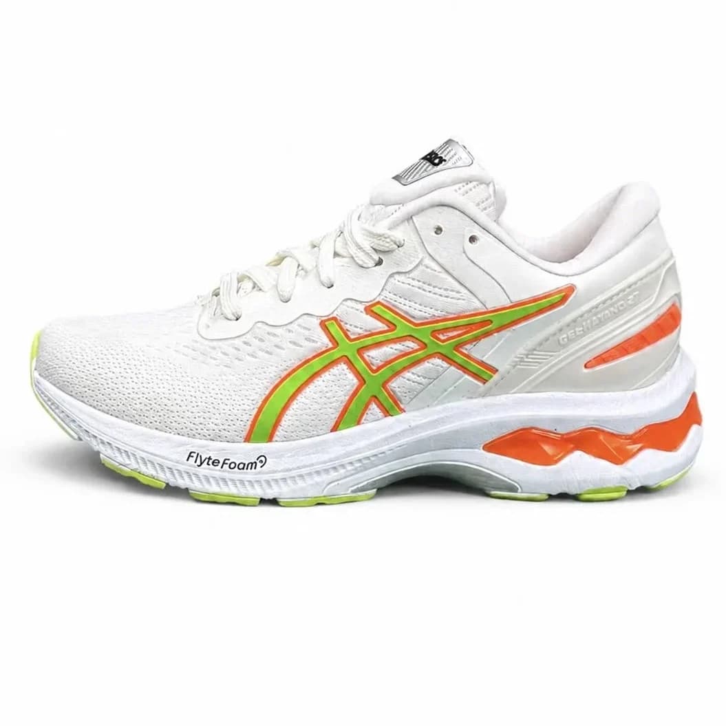 کتونی زنانه مدل اسیکس رانینگ سفید سبز Asics