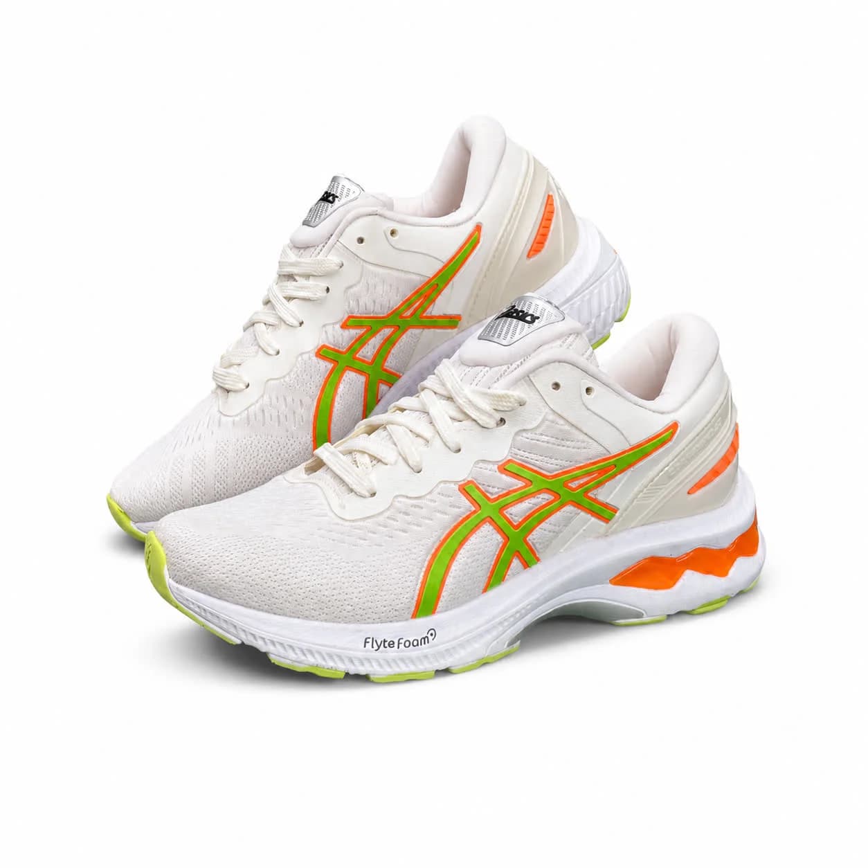 کتونی زنانه مدل اسیکس رانینگ سفید سبز Asics — تصویر ۲