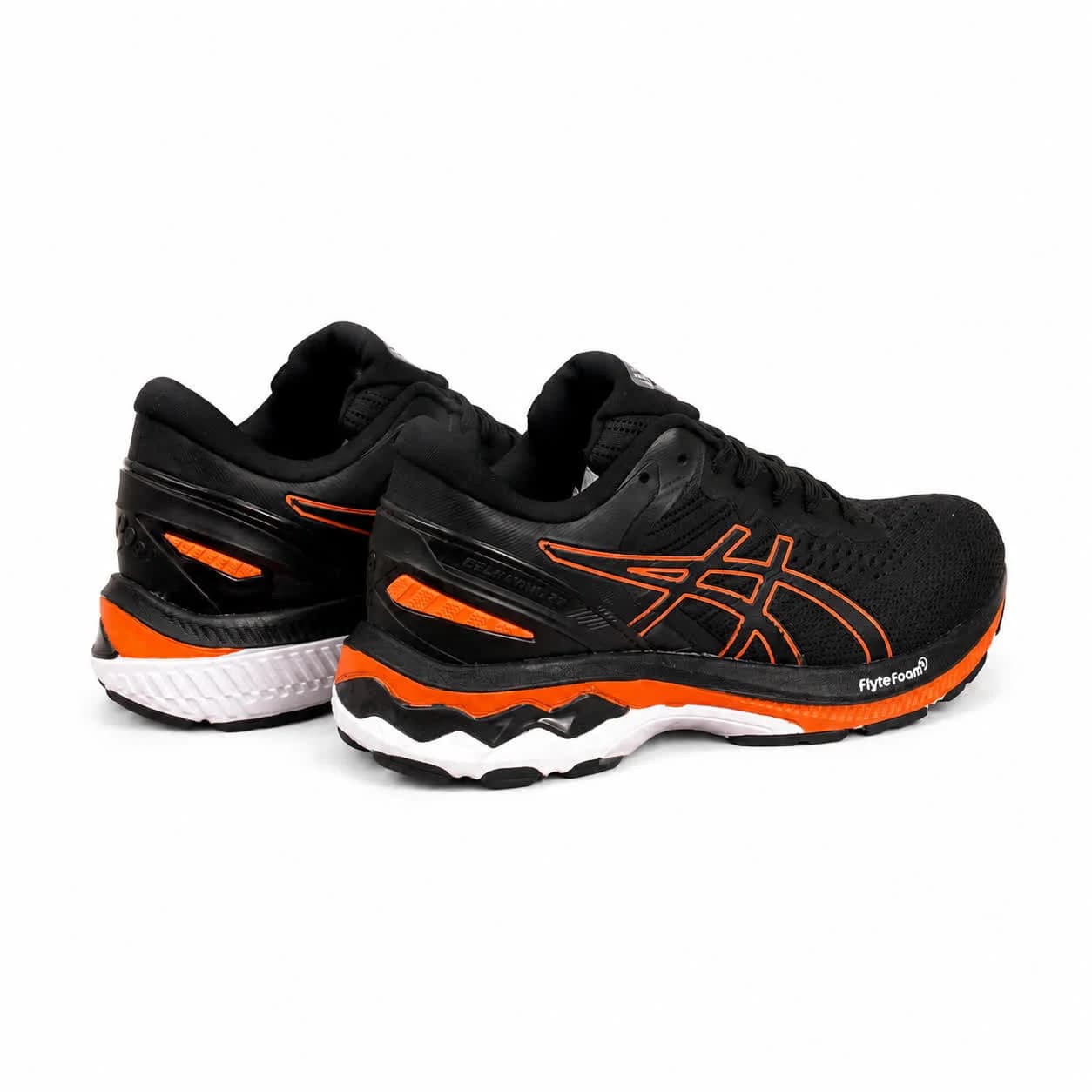 کتونی زنانه مدل اسیکس رانینگ مشکی نارنجی Asics — تصویر ۳