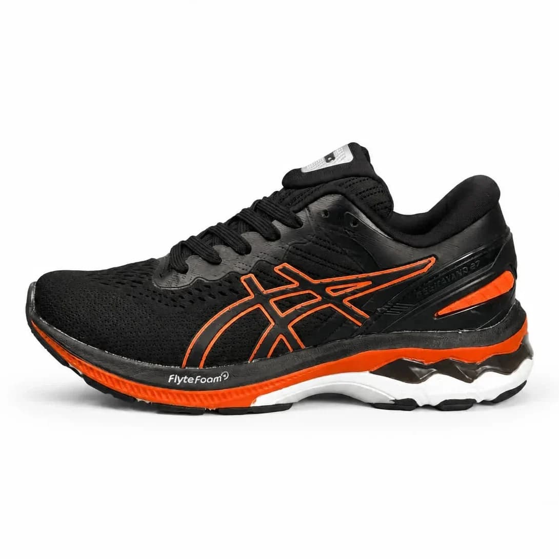 کتونی زنانه مدل اسیکس رانینگ مشکی نارنجی Asics