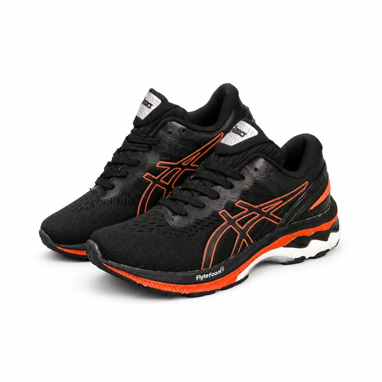 کتونی زنانه مدل اسیکس رانینگ مشکی نارنجی Asics — تصویر ۲