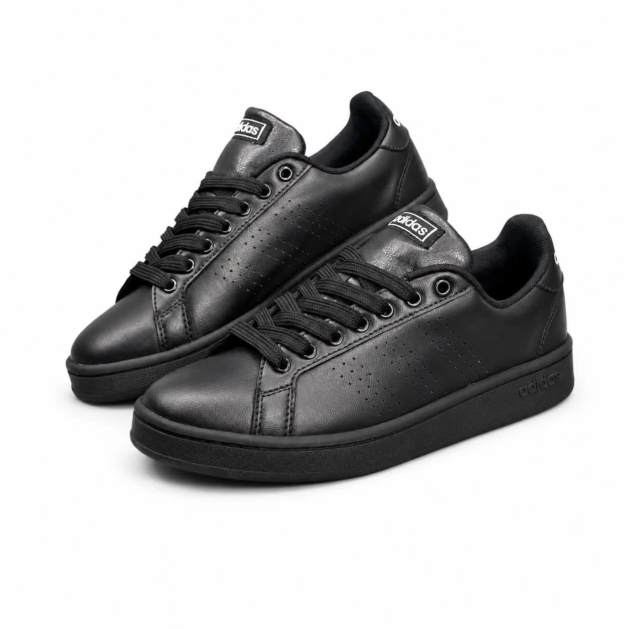 کفش کتانی زنانه و مردانه بزرگ پا استن اسمیت مدل ونس مشکی ADIDAS Stan smith — تصویر ۳