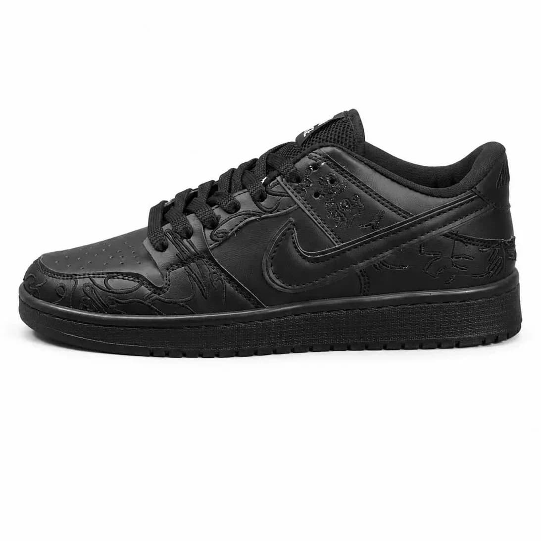 کتونی مردانه مدل نایک جردن گلدوزی مشکی Nike Jordan