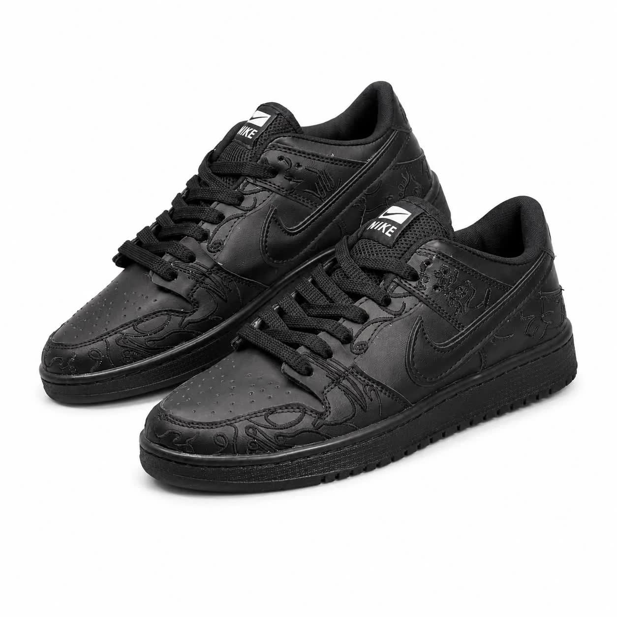 کتونی مردانه مدل نایک جردن گلدوزی مشکی Nike Jordan — تصویر ۲
