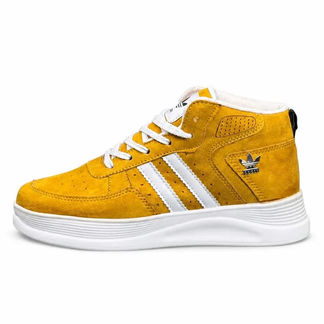 کفش کتانی زنانه آدیداس ساقدار خردلی Adidas