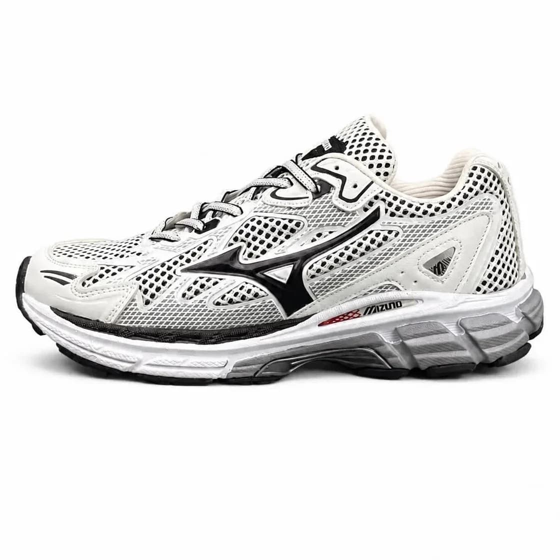 کفش کتانی مردانه مدل میزانو سفید مشکی Mizuno