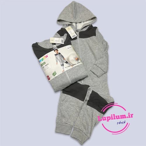 سرهمی فوتر توکرکی پسرانه طوسی