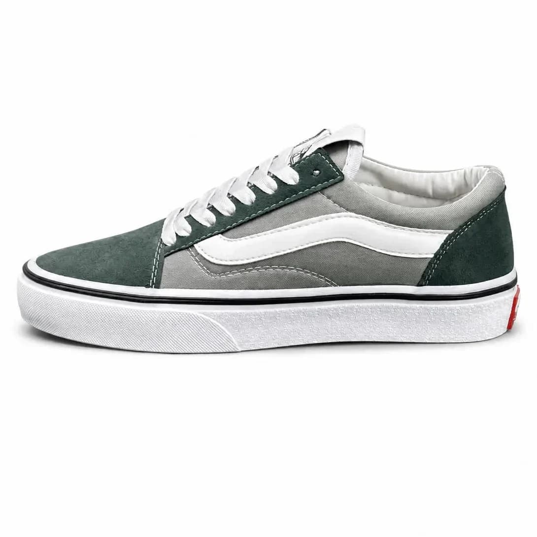 کفش کتانی زنانه و مردانه مدل ونس اولداسکول سبزلجنی Vans oldskool