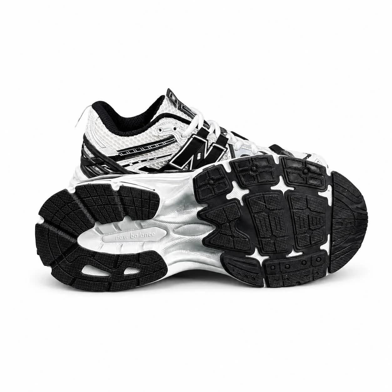 کتونی مردانه و بزرگ پا نیوبالانس سفید مشکی New BALANCE 1906 — تصویر ۴
