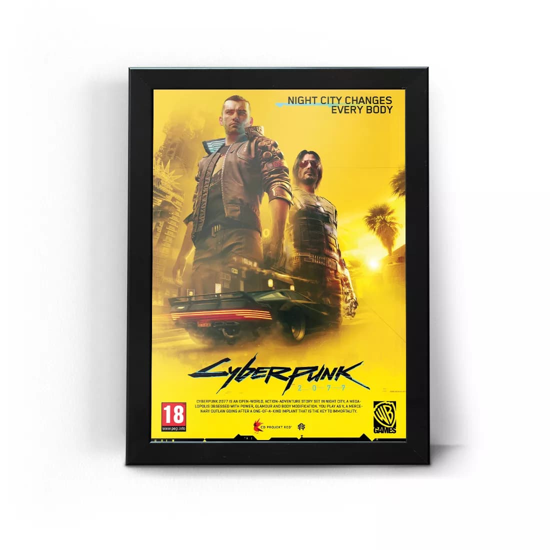 تابلو قاب سایبرپانک طرح 11 Cyberpunk 2077