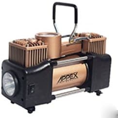 کمپرسور باد فندکی دو سیلندر اپکس ۱۲ ولت مدل APX-4022