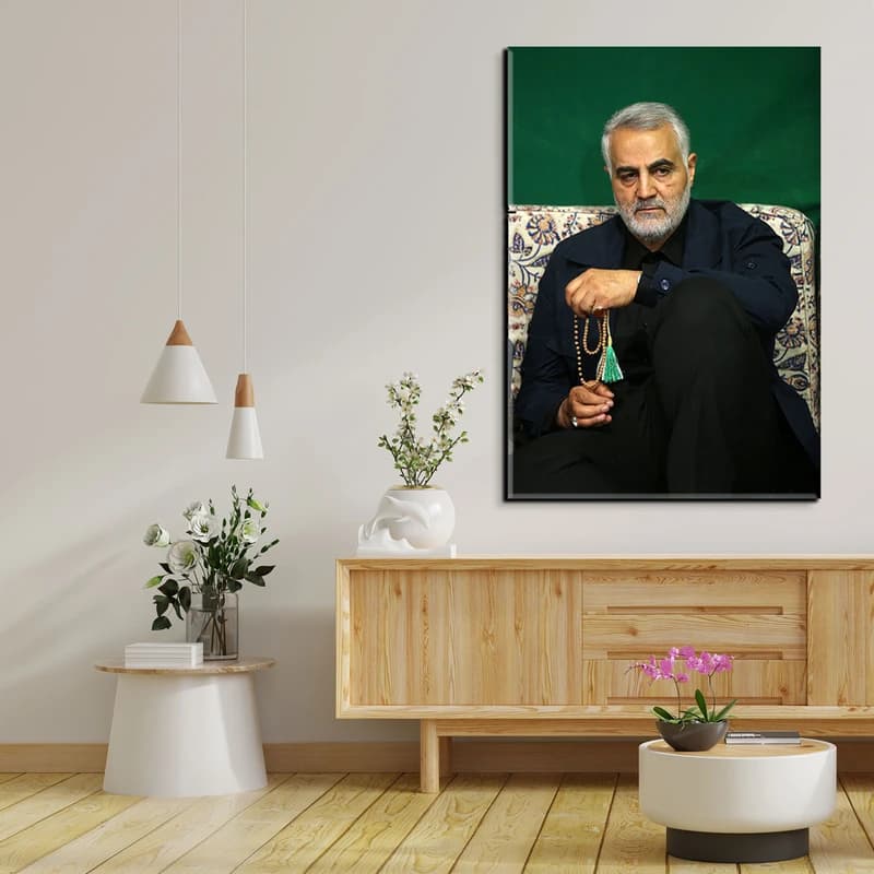 تابلو شاسی مدل شهید حاج قاسم سلیمانی کد 49 — تصویر ۳