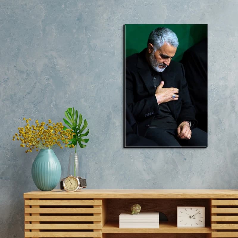 تابلو شاسی مدل شهید حاج قاسم سلیمانی کد 46 — تصویر ۳
