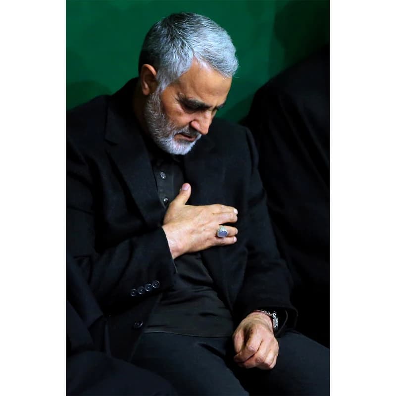 تابلو شاسی مدل شهید حاج قاسم سلیمانی کد 46