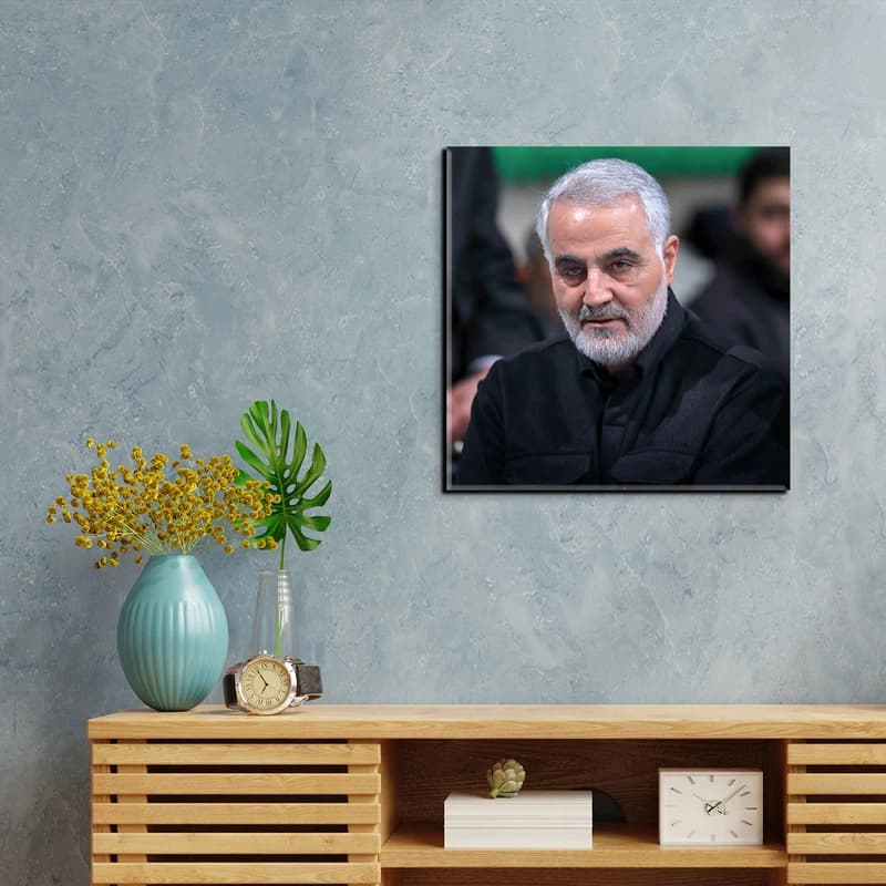 تابلو شاسی مدل شهید حاج قاسم سلیمانی کد 45 — تصویر ۳