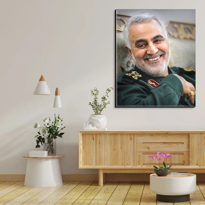 تابلو شاسی مدل شهید حاج قاسم سلیمانی کد 44 — تصویر ۳