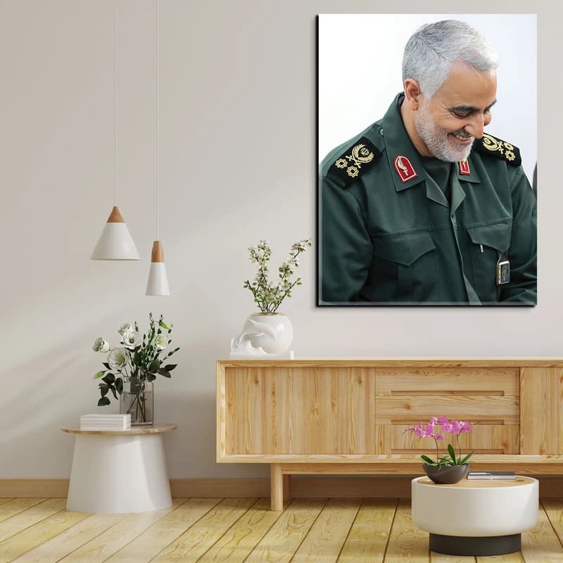 تابلو شاسی مدل شهید حاج قاسم سلیمانی کد 42 — تصویر ۲