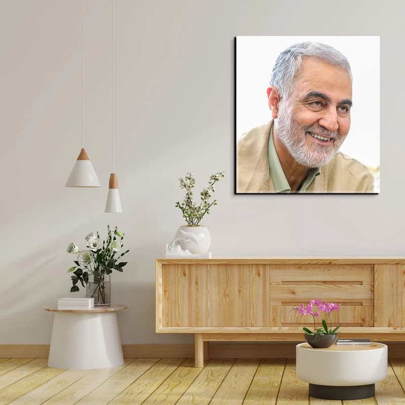 تابلو شاسی مدل شهید حاج قاسم سلیمانی کد 41 — تصویر ۲