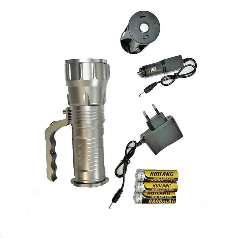 چراغ قوه پرژکتوری دستی ۳ باتری مدل RL-1818-T6 — تصویر ۲